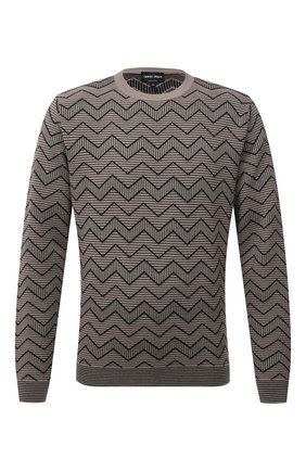 Мужской шерстяной джемпер GIORGIO ARMANI светло-коричневого цвета по цене 74950 руб., арт. 6KSMC1/SMC1Z | Фото 1 Мужской шерстяной джемпер GIORGIO ARMANI светло-коричневого цвета, арт. 6KSMC1/SMC1Z | Фото 1 (Материал внешний: Шерсть; Рукава: Длинные; Длина (для топов): Стандартные; Мужское Кросс-КТ: Джемперы; Вырез: Круглый; Стили: Кэжуэл)