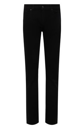 Мужские джинсы 7 FOR ALL MANKIND черного цвета, арт. JSMSB820LR | Фото 1 (Материал внешний: Хлопок, Деним; Длина (брюки, джинсы): Стандартные; Кросс-КТ: Деним; Силуэт М (брюки): Прямые; Стили: Кэжуэл)