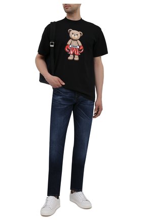Мужская хлопковая футболка DOMREBEL черного цвета по цене 10650 руб., арт. STANDING/T-SHIRT | Фото 2 Мужская хлопковая футболка DOMREBEL черного цвета, арт. STANDING/T-SHIRT | Фото 2