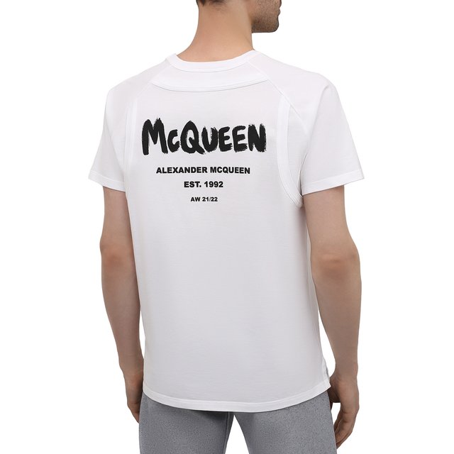 фото Хлопковая футболка alexander mcqueen