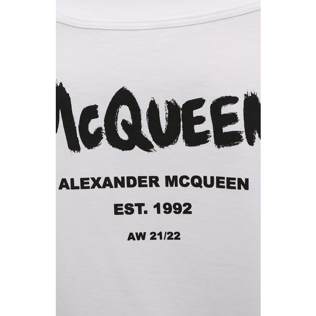 фото Хлопковая футболка alexander mcqueen