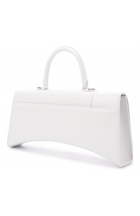 Женская сумка hourglass BALENCIAGA белого цвета по цене 155500 руб., арт. 654946/1QJ4I | Фото 4 Женская сумка hourglass BALENCIAGA белого цвета, арт. 654946/1QJ4I | Фото 4 (Сумки-технические: Сумки через плечо, Сумки top-handle; Размер: medium; Материал: Натуральная кожа; Ремень/цепочка: На ремешке)