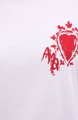 Женская хлопковая футболка ALEXANDER MCQUEEN белого цвета, арт. 659729/QZADJ | Фото 5 (Рукава: Короткие; Длина (для топов): Стандартные; Принт: С принтом; Материал внешний: Хлопок; Женское Кросс-КТ: Футболка-одежда)