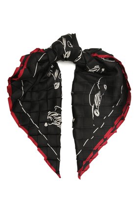 Женский шелковый платок GIORGIO ARMANI черного цвета по цене 37200 руб., арт. 795303/1A104 | Фото 1 Женский шелковый платок GIORGIO ARMANI черного цвета, арт. 795303/1A104 | Фото 1