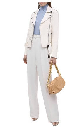 Женская кожаная куртка TOM FORD белого цвета по цене 446500 руб., арт. CSL683-LEX228 | Фото 2 Женская кожаная куртка TOM FORD белого цвета, арт. CSL683-LEX228 | Фото 2