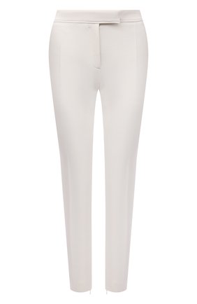 Женские шерстяные брюки TOM FORD белого цвета, арт. PAW300-FAX431 | Фото 1 (Материал внешний: Шерсть; Женское Кросс-КТ: Брюки-одежда; Силуэт Ж (брюки и джинсы): Узкие; Стили: Кэжуэл; Длина (брюки, джинсы): Стандартные)