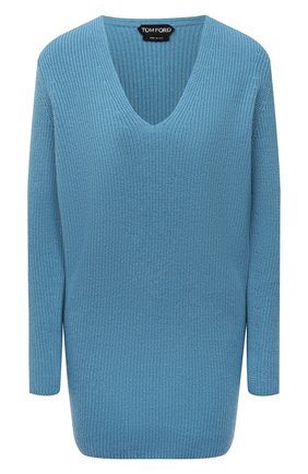 Женский кашемировый свитер TOM FORD бирюзового цвета по цене 148500 руб., арт. MAK1090-YAX225 | Фото 1 Женский кашемировый свитер TOM FORD бирюзового цвета, арт. MAK1090-YAX225 | Фото 1
