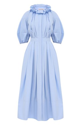 Женское хлопковое платье ALEXANDER MCQUEEN голубого цвета по цене 161000 руб., арт. 663853/QAAAY | Фото 1 Женское хлопковое платье ALEXANDER MCQUEEN голубого цвета, арт. 663853/QAAAY | Фото 1