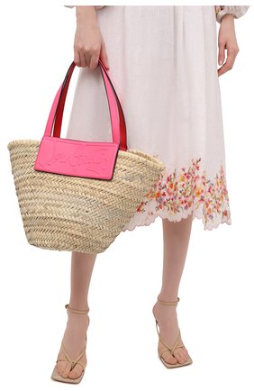Женская сумка-тоут loubishore CHRISTIAN LOUBOUTIN розового цвета по цене 46200 руб., арт. 1215220/L0UBISH0RE | Фото 2 Женская сумка-тоут loubishore CHRISTIAN LOUBOUTIN розового цвета, арт. 1215220/L0UBISH0RE | Фото 2