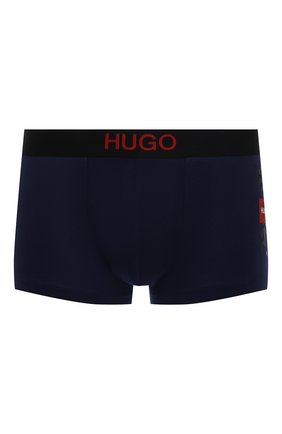 Мужские хлопковые боксеры HUGO темно-синего цвета по цене 2600 руб., арт. 50454442 | Фото 1 Мужские хлопковые боксеры HUGO темно-синего цвета, арт. 50454442 | Фото 1