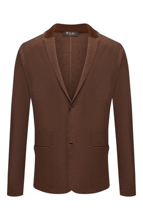 Мужской пиджак из шелка и льна LORO PIANA коричневого цвета по цене 237000 руб., арт. FAL0061 | Фото 1 Мужской пиджак из шелка и льна LORO PIANA коричневого цвета, арт. FAL0061 | Фото 1