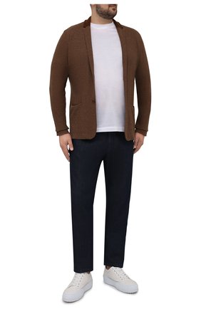 Мужской пиджак из шелка и льна LORO PIANA коричневого цвета по цене 237000 руб., арт. FAL0061 | Фото 2 Мужской пиджак из шелка и льна LORO PIANA коричневого цвета, арт. FAL0061 | Фото 2
