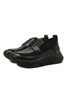 Мужские комбинированные кроссовки GIORGIO ARMANI черного цвета по цене 96050 руб., арт. X2X149/XM963 | Фото 1 Мужские комбинированные кроссовки GIORGIO ARMANI черного цвета, арт. X2X149/XM963 | Фото 1 (Подошва: Массивная; Материал внутренний: Натуральная кожа; Материал внешний: Текстиль; Стили: Классический; Материал утеплителя: Без утеплителя; Длина стельки: 31,3, 28)
