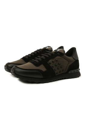 Мужские комбинированные кроссовки rockrunner VALENTINO хаки цвета по цене 52900 руб., арт. WY2S0748/VBU | Фото 1 Мужские комбинированные кроссовки rockrunner VALENTINO хаки цвета, арт. WY2S0748/VBU | Фото 1
