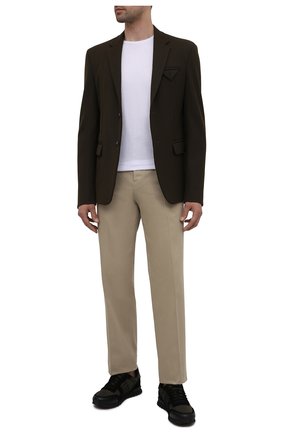 Мужские комбинированные кроссовки rockrunner VALENTINO хаки цвета по цене 52900 руб., арт. WY2S0748/VBU | Фото 2 Мужские комбинированные кроссовки rockrunner VALENTINO хаки цвета, арт. WY2S0748/VBU | Фото 2