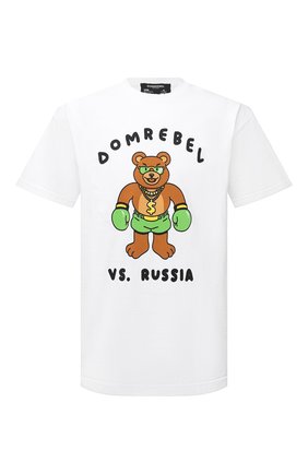 Мужская хлопковая футболка DOMREBEL белого цвета по цене 13400 руб., арт. CASH PRIZE/T-SHIRT | Фото 1 Мужская хлопковая футболка DOMREBEL белого цвета, арт. CASH PRIZE/T-SHIRT | Фото 1 (Длина (для топов): Стандартные; Рукава: Короткие; Материал внешний: Хлопок; Принт: С принтом; Стили: Гранж)