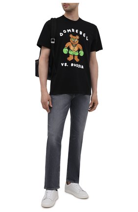 Мужская хлопковая футболка DOMREBEL черного цвета, арт. CASH PRIZE/T-SHIRT | Фото 2 (Материал внешний: Хлопок; Рукава: Короткие; Длина (для топов): Стандартные; Стили: Гранж; Принт: С принтом)