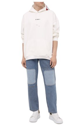 Мужские кожаные кеды ALEXANDER MCQUEEN хаки цвета по цене 41650 руб., арт. 625162/WHZ4K | Фото 2 Мужские кожаные кеды ALEXANDER MCQUEEN хаки цвета, арт. 625162/WHZ4K | Фото 2