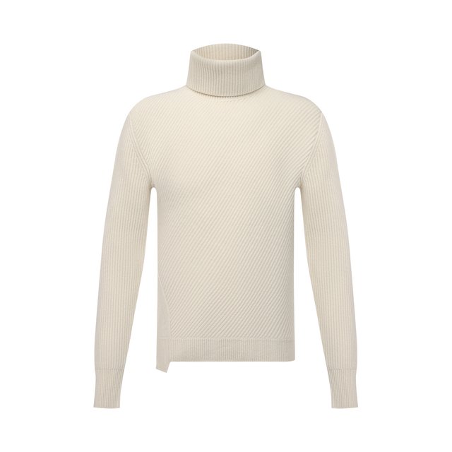 Шерстяной свитер Alexander McQueen белого цвета