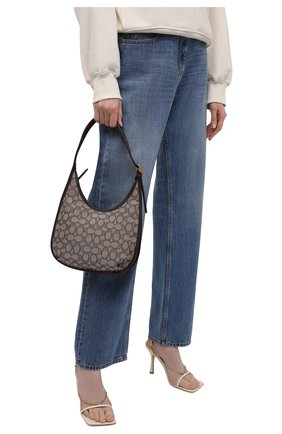 Женская сумка ergo COACH коричневого цвета, арт. C2588 | Фото 2 (Сумки-технические: Сумки top-handle; Размер: medium, small; Материал: Текстиль)