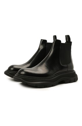 Женские кожаные ботинки ALEXANDER MCQUEEN черного цвета по цене 69950 руб., арт. 641837/WHZ84 | Фото 1 Женские кожаные ботинки ALEXANDER MCQUEEN черного цвета, арт. 641837/WHZ84 | Фото 1