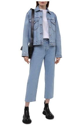 Женские кожаные ботинки ALEXANDER MCQUEEN черного цвета по цене 69950 руб., арт. 641837/WHZ84 | Фото 2 Женские кожаные ботинки ALEXANDER MCQUEEN черного цвета, арт. 641837/WHZ84 | Фото 2