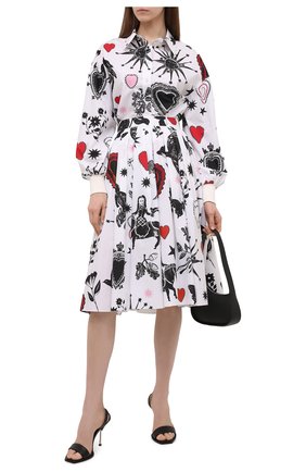 Женская хлопковая юбка ALEXANDER MCQUEEN разноцветного цвета по цене 109000 руб., арт. 666300/QCAEN | Фото 2 Женская хлопковая юбка ALEXANDER MCQUEEN разноцветного цвета, арт. 666300/QCAEN | Фото 2 (Длина Ж (юбки, платья, шорты): Миди; Материал внешний: Хлопок; Стили: Романтичный; Женское Кросс-КТ: Юбка-одежда; Региональные ограничения белый список (Axapta Mercury): RU)
