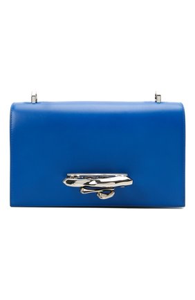 Женская сумка ALEXANDER MCQUEEN синего цвета по цене 156000 руб., арт. 657176/CM00Y | Фото 1 Женская сумка ALEXANDER MCQUEEN синего цвета, арт. 657176/CM00Y | Фото 1 (Ремень/цепочка: На ремешке; Материал: Натуральная кожа; Размер: small; Сумки-технические: Сумки через плечо)