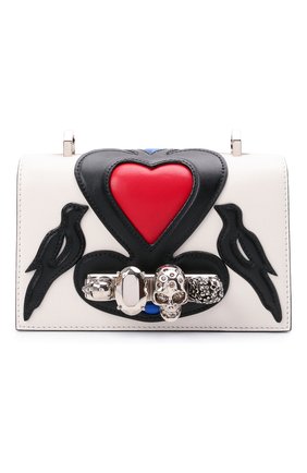 Женская сумка jewelled satchel mini ALEXANDER MCQUEEN разноцветного цвета по цене 153000 руб., арт. 653134/D78BB | Фото 1 Женская сумка jewelled satchel mini ALEXANDER MCQUEEN разноцветного цвета, арт. 653134/D78BB | Фото 1