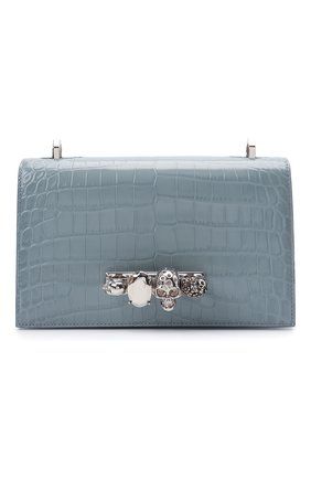 Женская сумка jewelled satchel ALEXANDER MCQUEEN синего цвета по цене 172000 руб., арт. 554128/1HB02 | Фото 1 Женская сумка jewelled satchel ALEXANDER MCQUEEN синего цвета, арт. 554128/1HB02 | Фото 1