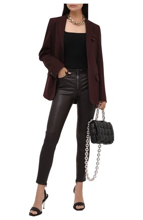 Женские кожаные брюки TOM FORD коричневого цвета по цене 227500 руб., арт. PAL672-LEX224 | Фото 2 Женские кожаные брюки TOM FORD коричневого цвета, арт. PAL672-LEX224 | Фото 2 (Женское Кросс-КТ: Брюки-одежда; Силуэт Ж (брюки и джинсы): Узкие; Длина (брюки, джинсы): Стандартные, Укороченные; Стили: Гламурный; Материал внешний: Натуральная кожа)