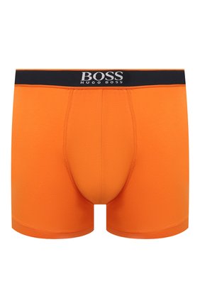 Мужские хлопковые боксеры BOSS оранжевого цвета, арт. 50452605 | Фото 1 (Материал внешний: Хлопок; Кросс-КТ: бельё; Мужское Кросс-КТ: Трусы)