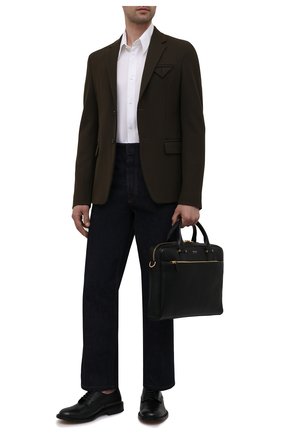 Мужская кожаная сумка для ноутбука TOM FORD черного цвета по цене 287000 руб., арт. H0426T-LG0011 | Фото 2 Мужская кожаная сумка для ноутбука TOM FORD черного цвета, арт. H0426T-LG0011 | Фото 2