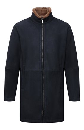 Мужская дубленка GIORGIO ARMANI темно-синего цвета по цене 447500 руб., арт. BSL80P/BSP85 | Фото 1 Мужская дубленка GIORGIO ARMANI темно-синего цвета, арт. BSL80P/BSP85 | Фото 1 (Рукава: Длинные; Материал внешний: Натуральный мех; Стили: Кэжуэл; Длина (верхняя одежда): До середины бедра)