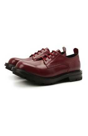 Мужские кожаные дерби ALEXANDER MCQUEEN бордового цвета по цене 63800 руб., арт. 652663/WHZ80 | Фото 1 Мужские кожаные дерби ALEXANDER MCQUEEN бордового цвета, арт. 652663/WHZ80 | Фото 1