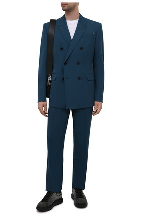 Мужские кожаные кеды ALEXANDER MCQUEEN черного цвета по цене 96200 руб., арт. 662648/WIAB4 | Фото 2 Мужские кожаные кеды ALEXANDER MCQUEEN черного цвета, арт. 662648/WIAB4 | Фото 2
