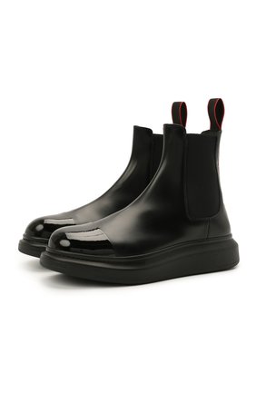 Мужские кожаные челси ALEXANDER MCQUEEN черного цвета по цене 52950 руб., арт. 665014/WHX5T | Фото 1 Мужские кожаные челси ALEXANDER MCQUEEN черного цвета, арт. 665014/WHX5T | Фото 1