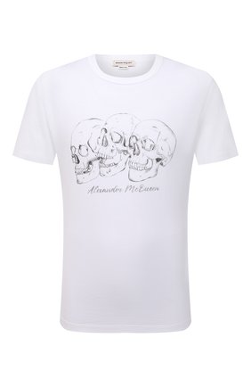 Мужская хлопковая футболка ALEXANDER MCQUEEN белого цвета по цене 20600 руб., арт. 662548/QRZ62 | Фото 1 Мужская хлопковая футболка ALEXANDER MCQUEEN белого цвета, арт. 662548/QRZ62 | Фото 1