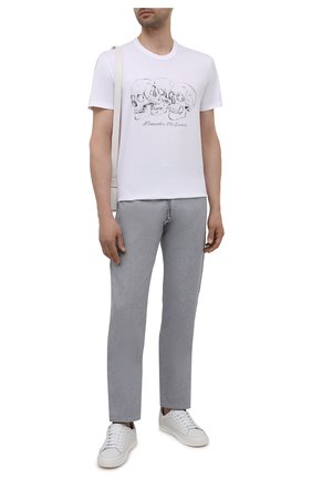 Мужская хлопковая футболка ALEXANDER MCQUEEN белого цвета по цене 20600 руб., арт. 662548/QRZ62 | Фото 2 Мужская хлопковая футболка ALEXANDER MCQUEEN белого цвета, арт. 662548/QRZ62 | Фото 2