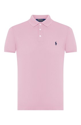 Мужское хлопковое поло POLO RALPH LAUREN розового цвета по цене 12100 руб., арт. 710541705 | Фото 1 Мужское хлопковое поло POLO RALPH LAUREN розового цвета, арт. 710541705 | Фото 1