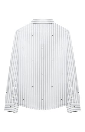 Детская хлопковая рубашка EMPORIO ARMANI белого цвета по цене 10350 руб., арт. 6K4CA9/1N12Z | Фото 2 Детская хлопковая рубашка EMPORIO ARMANI белого цвета, арт. 6K4CA9/1N12Z | Фото 2