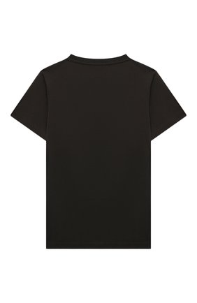 Детская хлопковая футболка EMPORIO ARMANI хаки цвета по цене 6610 руб., арт. 6K4TJ8/4J54Z | Фото 2 Детская хлопковая футболка EMPORIO ARMANI хаки цвета, арт. 6K4TJ8/4J54Z | Фото 2 (Материал внешний: Хлопок; Рукава: Короткие; Ростовка одежда: 10 - 11 лет | 140 - 146см, 13 - 15 лет | 158 см, 16 лет | 164 см, 4 года | 104 см, 5 лет | 110 см, 6 лет | 116 см, 7 лет | 122 см, 8 лет | 128 см)