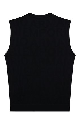 Детский жилет EMPORIO ARMANI темно-синего цвета по цене 9640 руб., арт. 6K4M51/4M1CZ | Фото 2 Детский жилет EMPORIO ARMANI темно-синего цвета, арт. 6K4M51/4M1CZ | Фото 2 (Материал внешний: Синтетический материал, Шерсть; Рукава: Короткие; Мальчики Кросс-КТ: Жилет-одежда; Мальчики-школьная форма: Жилеты; Ростовка одежда: 10 - 11 лет | 140 - 146см, 13 - 15 лет | 158 см, 16 лет | 164 см, 4 года | 104 см, 5 лет | 110 см, 6 лет | 116 см, 7 лет | 122 см, 8 лет | 128 см)