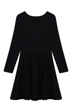 Детское платье из вискозы EMPORIO ARMANI темно-синего цвета по цене 17500 руб., арт. 6K3AT6/3MGJZ | Фото 2 Детское платье из вискозы EMPORIO ARMANI темно-синего цвета, арт. 6K3AT6/3MGJZ | Фото 2