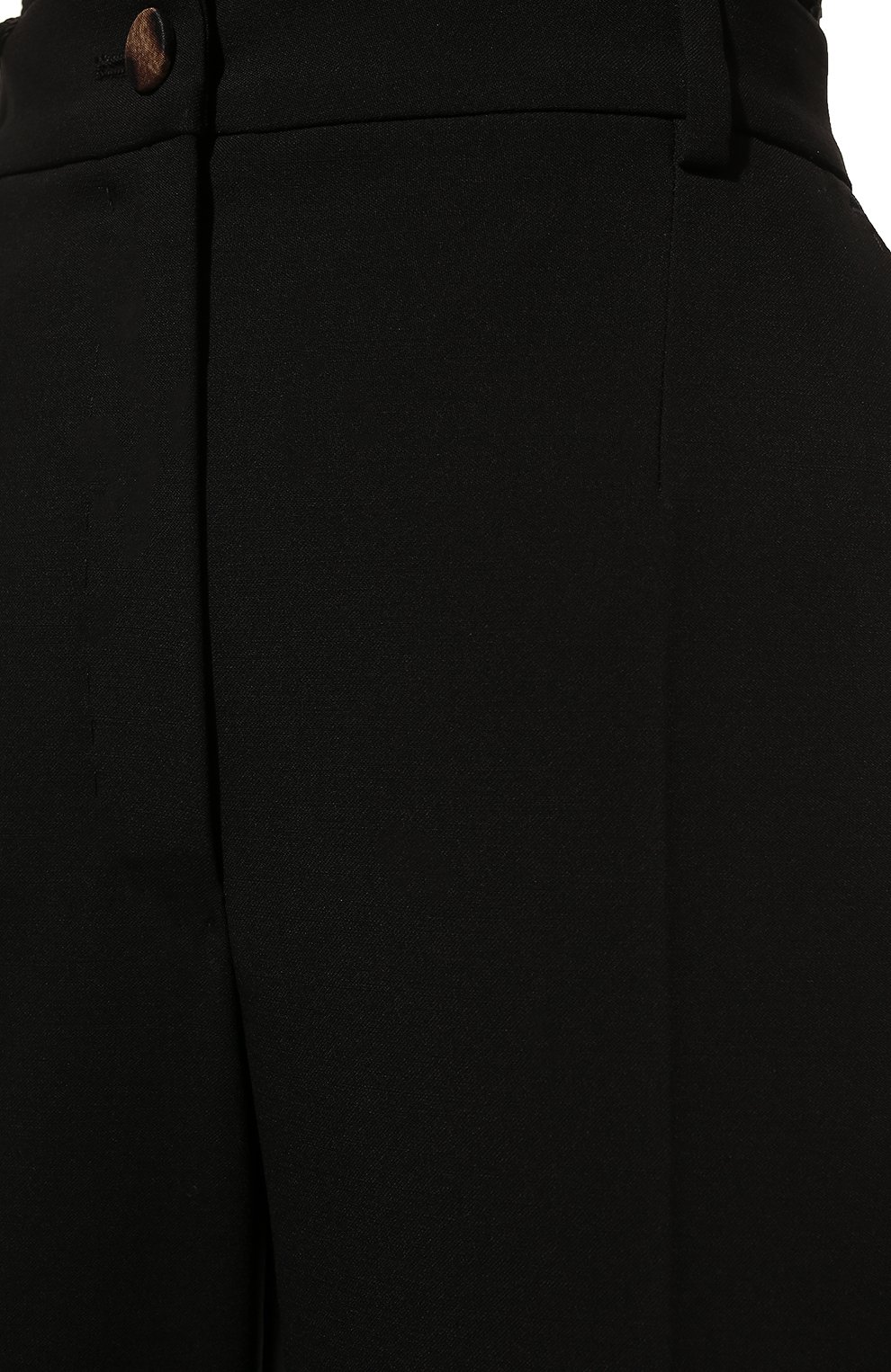 Женские шерстяные брюки DOLCE & GABBANA черного цвета, арт. FTAM2T/FUBAJ | Фото 5 (Материал внешний: Шерсть; Стили: Гламурный; Длина (брюки, джинсы): Стандартные, Укороченные; Женское Кросс-КТ: Брюки-одежда; Силуэт Ж (брюки и джинсы): Прямые; Региональные ограничения белый список (Axapta Mercury): RU)