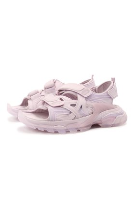 Женские комбинированные сандалии track BALENCIAGA сиреневого цвета по цене 72650 руб., арт. 655948/W2CC2 | Фото 1 Женские комбинированные сандалии track BALENCIAGA сиреневого цвета, арт. 655948/W2CC2 | Фото 1