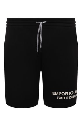 Мужские хлопковые шорты EMPORIO ARMANI черного цвета по цене 16150 руб., арт. 6K1P66/1JHSZ | Фото 1 Мужские хлопковые шорты EMPORIO ARMANI черного цвета, арт. 6K1P66/1JHSZ | Фото 1