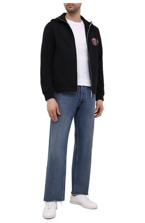 Мужской хлопковая толстовка EMPORIO ARMANI черного цвета по цене 36950 руб., арт. 6K1B8P/1JM3Z | Фото 2 Мужской хлопковая толстовка EMPORIO ARMANI черного цвета, арт. 6K1B8P/1JM3Z | Фото 2