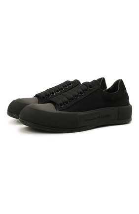 Мужские текстильные кеды ALEXANDER MCQUEEN черного цвета по цене 41100 руб., арт. 654594/W4MV7 | Фото 1 Мужские текстильные кеды ALEXANDER MCQUEEN черного цвета, арт. 654594/W4MV7 | Фото 1