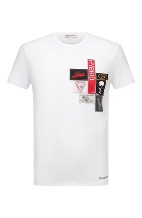 Мужская хлопковая футболка ALEXANDER MCQUEEN белого цвета по цене 20600 руб., арт. 662485/QRZ58 | Фото 1 Мужская хлопковая футболка ALEXANDER MCQUEEN белого цвета, арт. 662485/QRZ58 | Фото 1